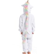 Pyjama Licorne Blanc Pour Petite Fille En Bas âge