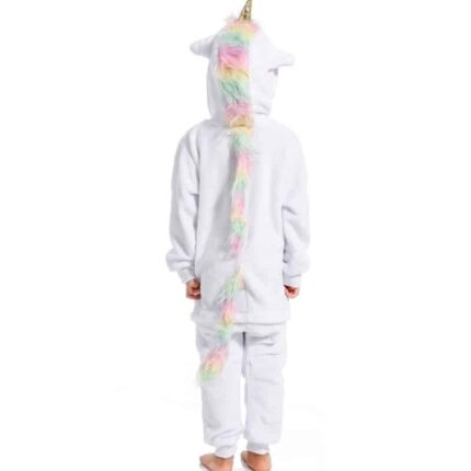Pyjama Licorne Blanc Pour Petite Fille En Bas âge